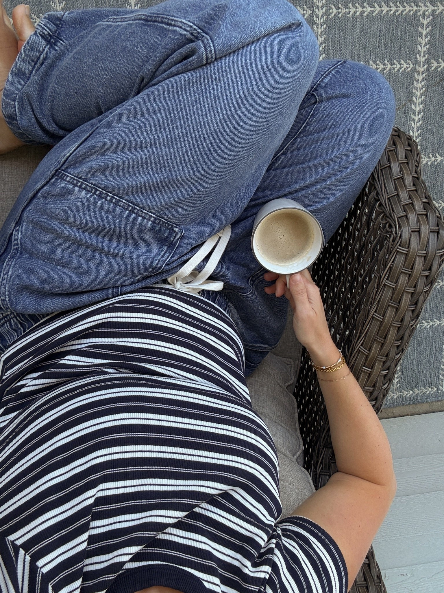 Comfy casual for working from home! Pants large, regular length (I’m 5’2), tshirt large

#LTKootd #LTKSaleAlert #LTKMidsize