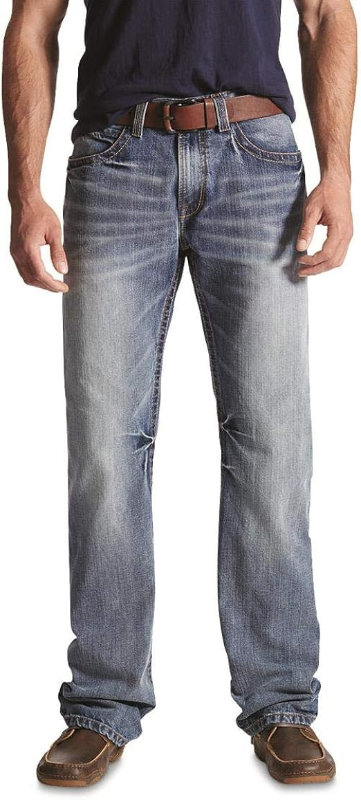 ARIAT Men's M4 Low Rise Boot Cut Jeans | Amazon (US)