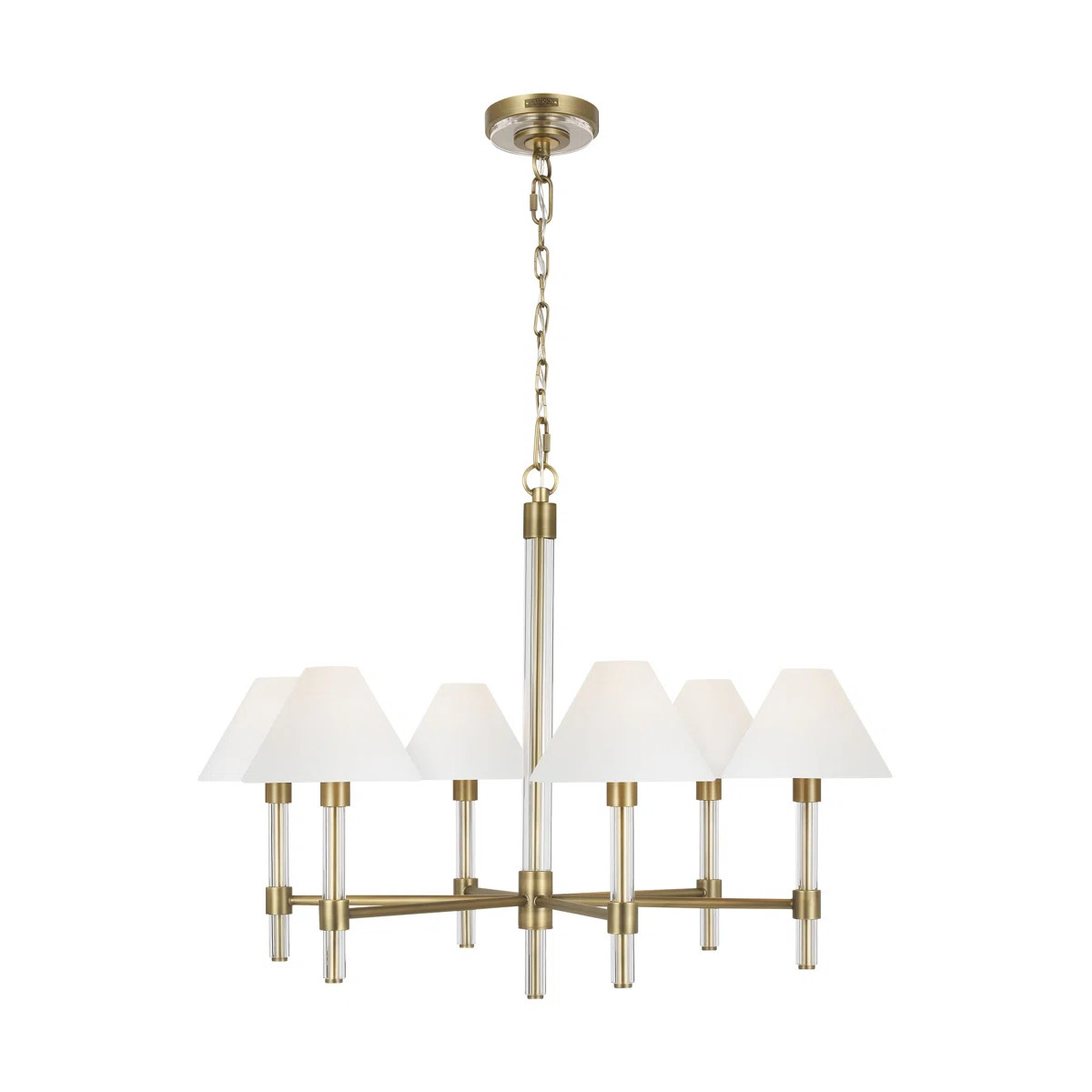 Robert 6 - Light Dimmable Wagon Wheel Chandelier | Wayfair North America