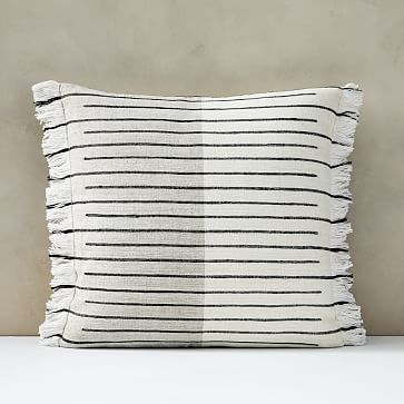 Cotton Silk Broken Stripe Pillow Cover | West Elm (US)