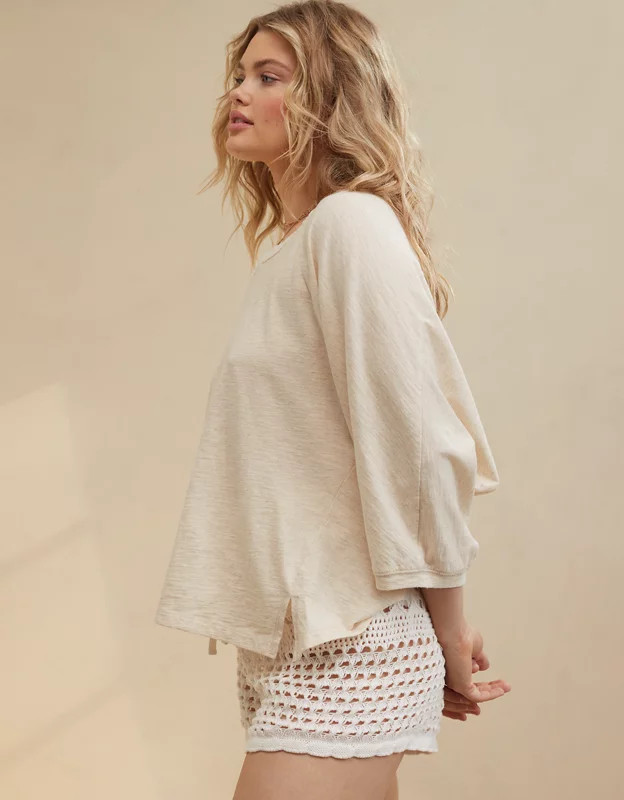 Aerie Summer House Slouchy Oversized T-Shirt | Aerie