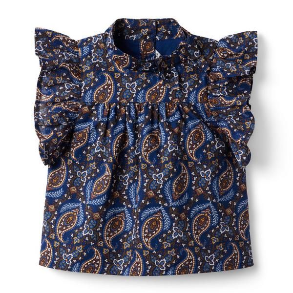 Paisley Ruffle Sleeve Top | Janie and Jack