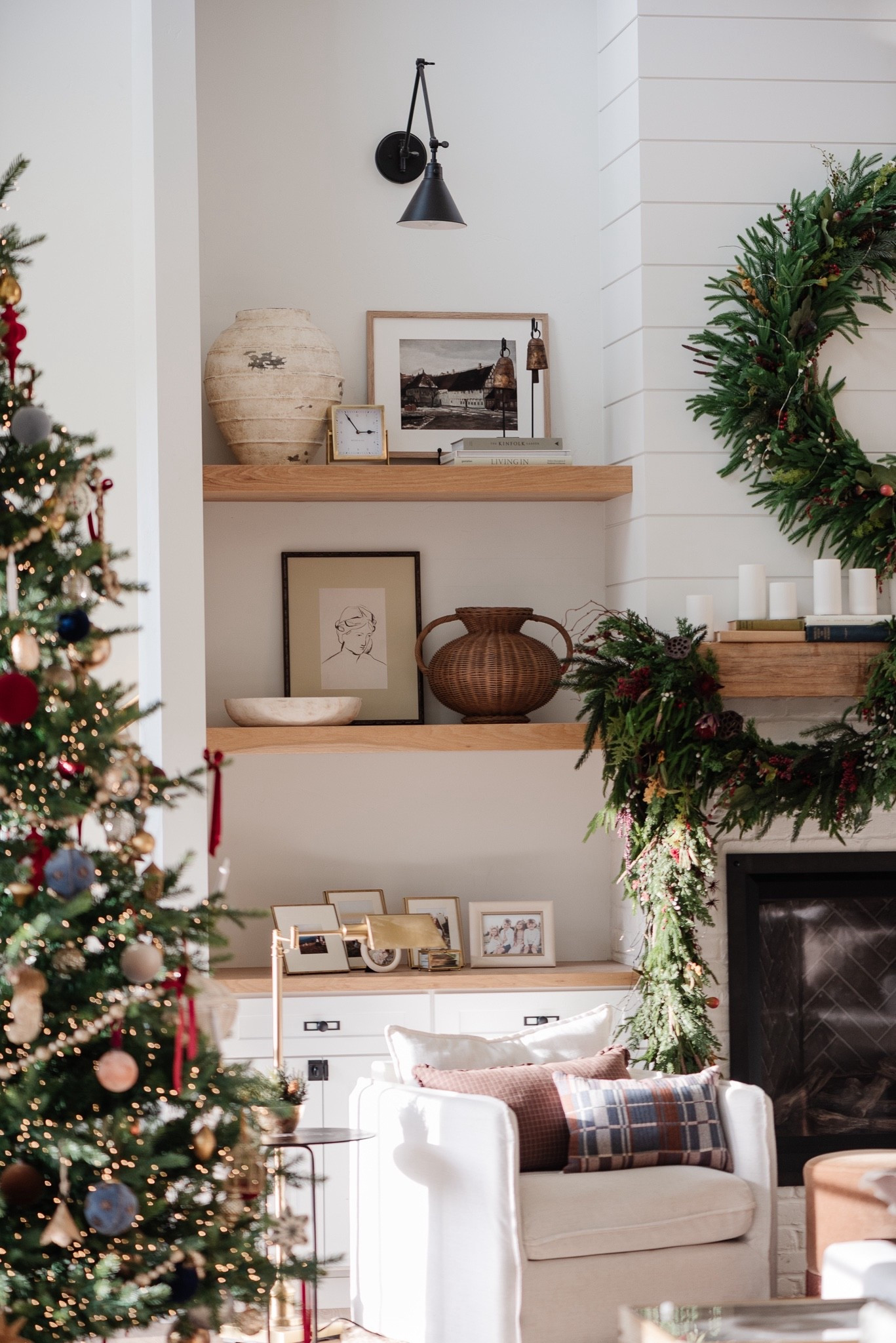 Shelf styling 101 over on IG! Breaking it way down— may go to formula + 9 tips so you can do it at home too. 

Shelf decor, home decor, Christmas, decor, wreath, garland, frame, vase, McGee and Co, studio, McGee, Wayfair, target, picture frame, wall frame, vase, vessel, bowl, object, armchair, rug, coffee table, Christmas tree, pre-lit, living room decor, shelfie 

Comment SHOP below to receive a DM with the link to this post on my LTK ⬇ https://liketk.it/5EZqN #ltksalealert #ltkfindsunder100 #ltkhome

#LTKHoliday #LTKHome #LTKFindsUnder100