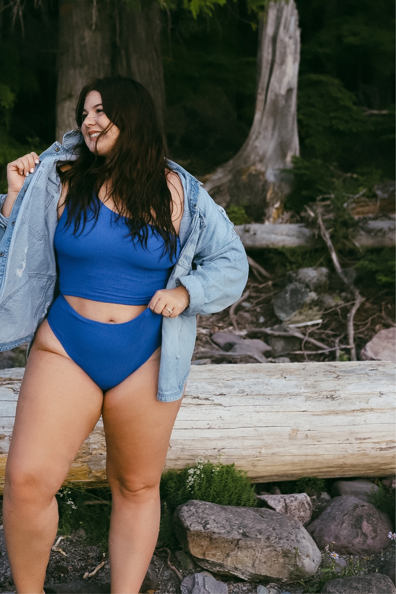 The *perfect* denim jacket just restocked after an entire year of not being available. Undoubtedly the most worn piece in my RV closet!

Side note: swimwear is from Geode Swimwear, and they gave me a code! NOLIE15 gets ya 15% off. 

#LTKtravel #LTKsalealert #LTKFind