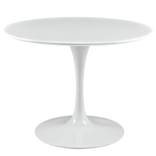 LexMod Lippa 40" Wood Top Dining Table in White | Amazon (US)