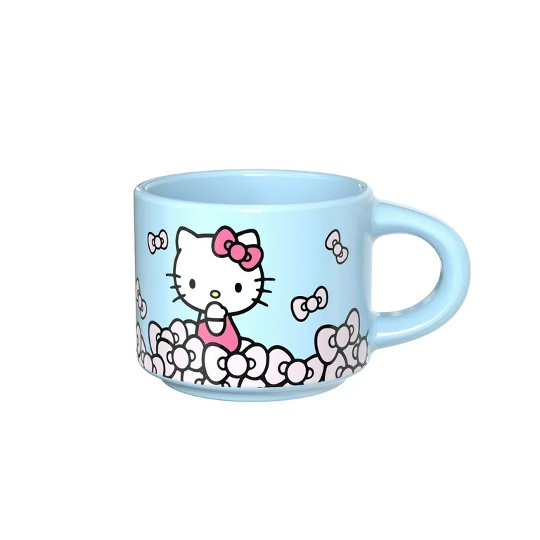 Zak Designs 3oz Hello Kitty Ceramic Haven Mug, Light Blue | Walmart (US)