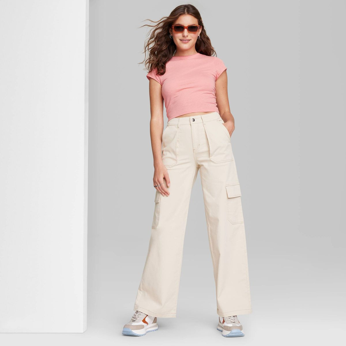 Women's High-Rise Straight Leg Cargo Pants - Wild Fable™ | Target