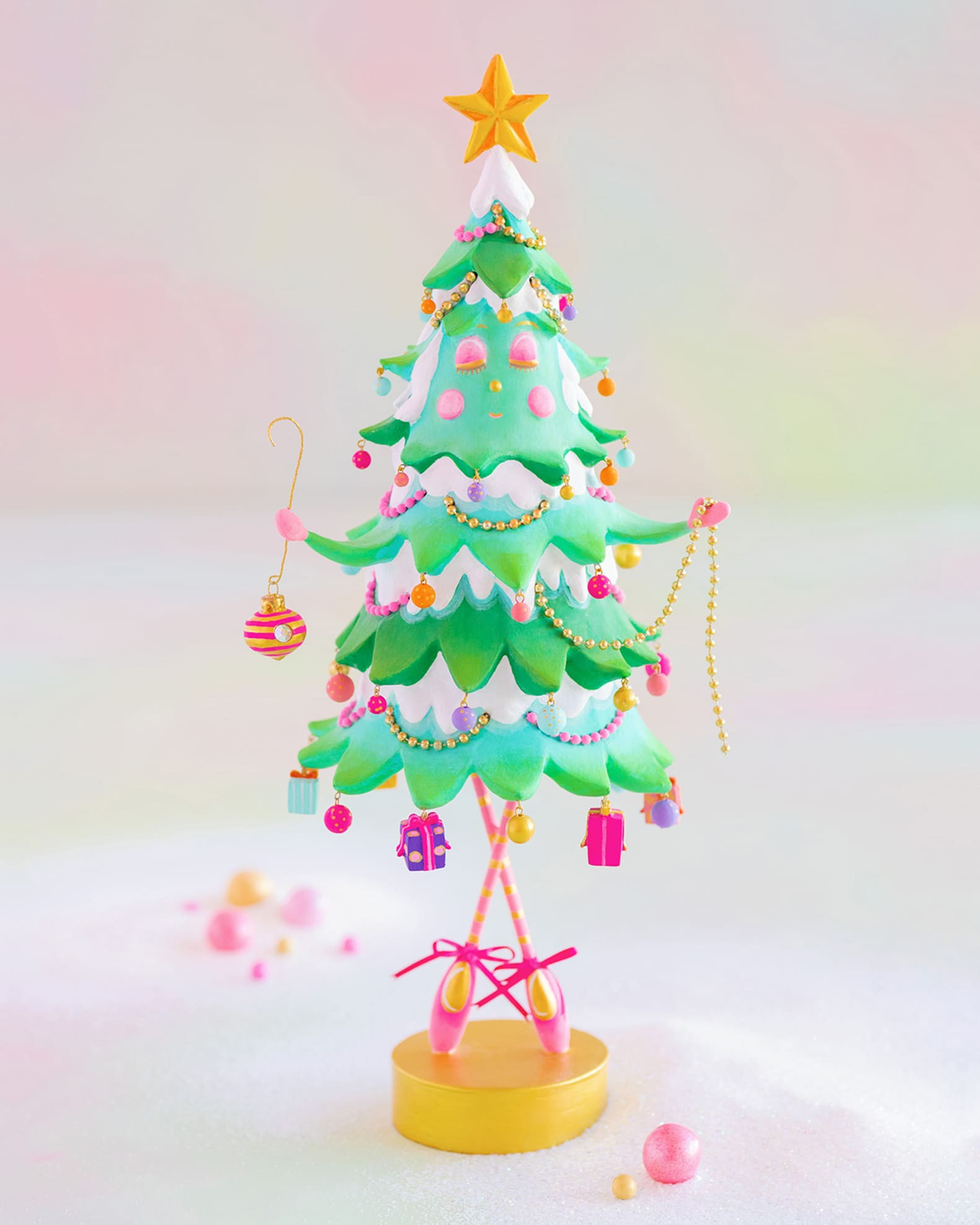 Pinesy on Point Tabletop Christmas Accent | Neiman Marcus