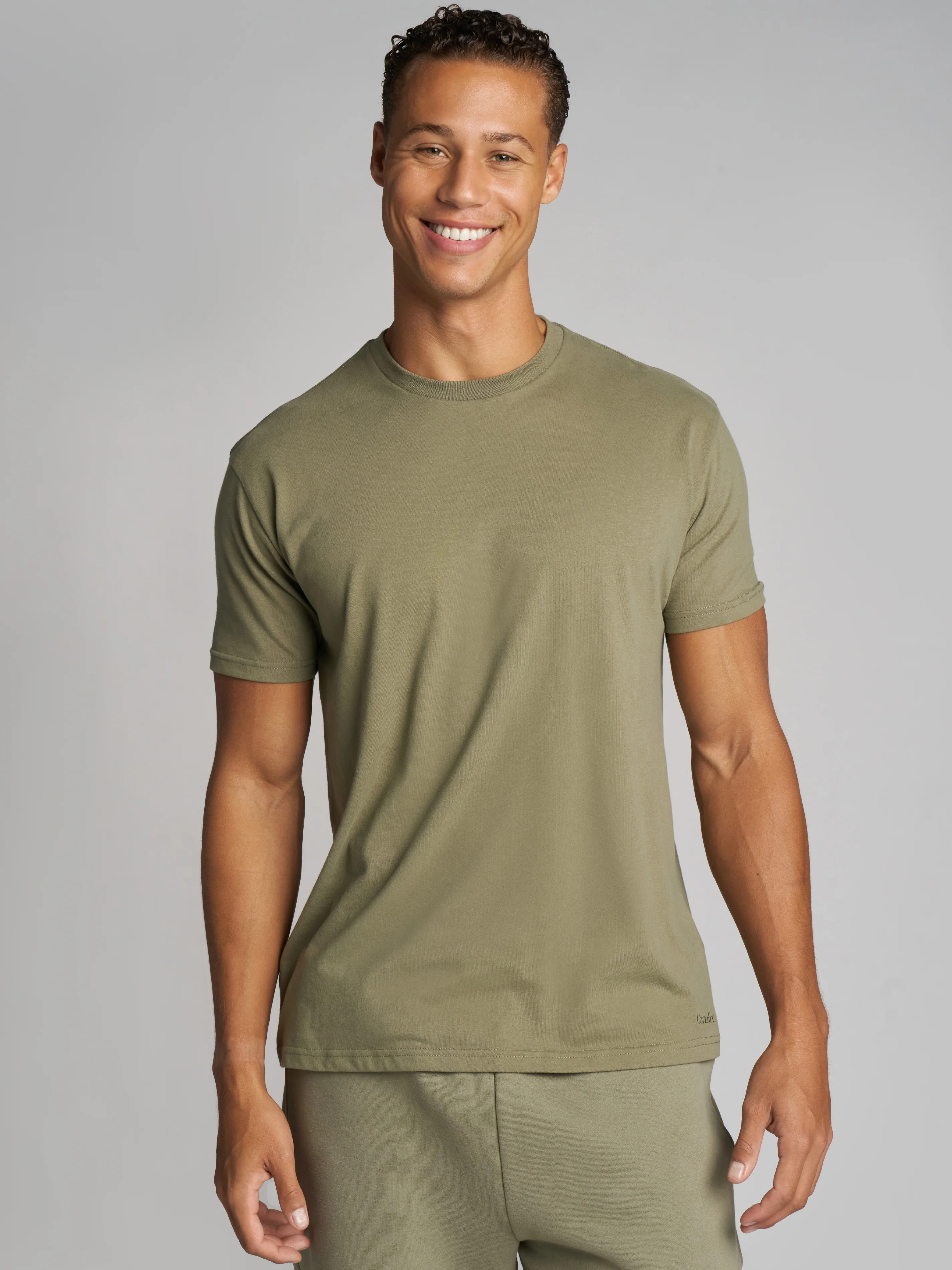 Comfrt Basic Lightweight Tee Shirt | Moss | 3X | Comfrt