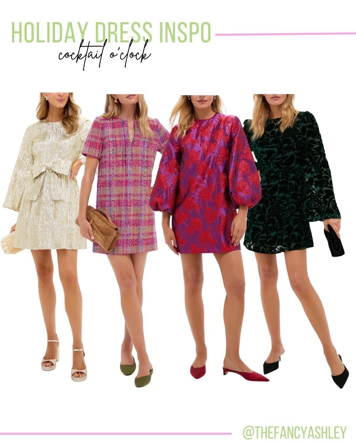 Holiday outfit inspo - cocktail o'clock! Rounded up the cutest new holiday dress finds from Tuckernuck and obsessed! These minis are holiday season perfection. Run don't walk on these, they will sell out! holiday dresses | party dresses | mini dress | cocktail dress | holiday outfit 

#LTKSeasonal #LTKHoliday