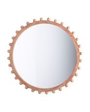 32in Beaded Round Wall Mirror | Marshalls