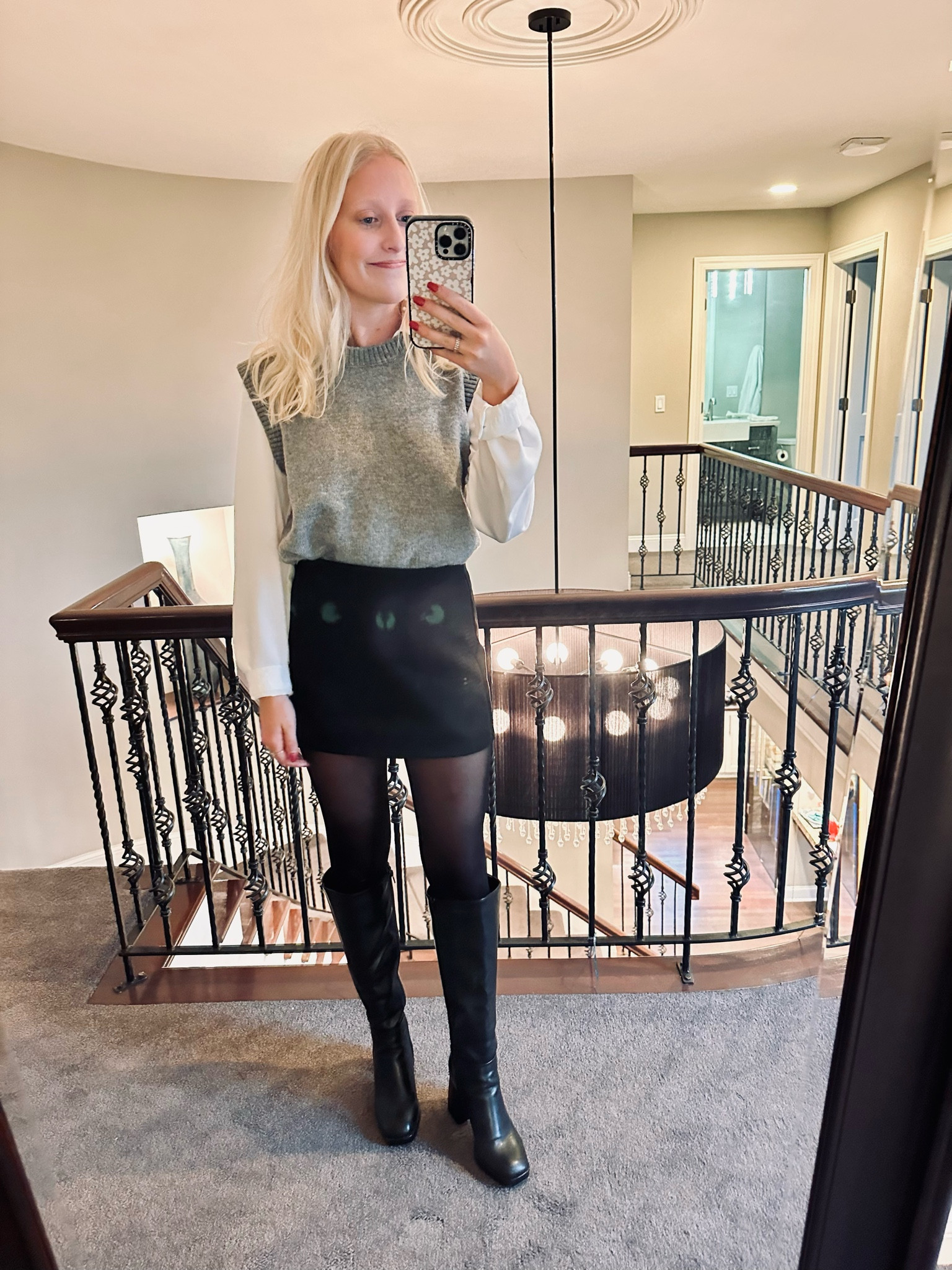 holiday looks were my favorite last year 💚❤️🎄Zara sweater vest & cropped blouse, size M. 

#LTKSeasonal #LTKGiftGuide #LTKstyletip