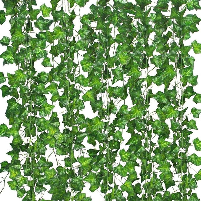Comtelek 168 FT Artificial Ivy 24 Pack Ivy Vine Garland Ivy Leaves Greenery Garlands Clip Hanging... | Amazon (US)