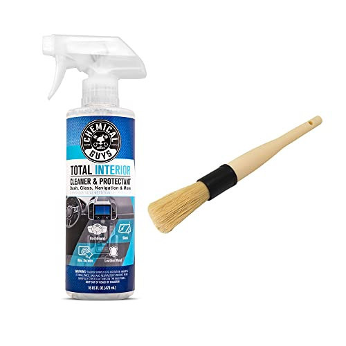 Chemical Guys SPI22016 Total Interior Cleaner and Protectant, 16 fl oz, with Acc_S90 Boar's Hair Detailing Brush, Safe for Cars, Trucks, SUVs, Jeeps, Motorcycles, RVs & More | Amazon (US)