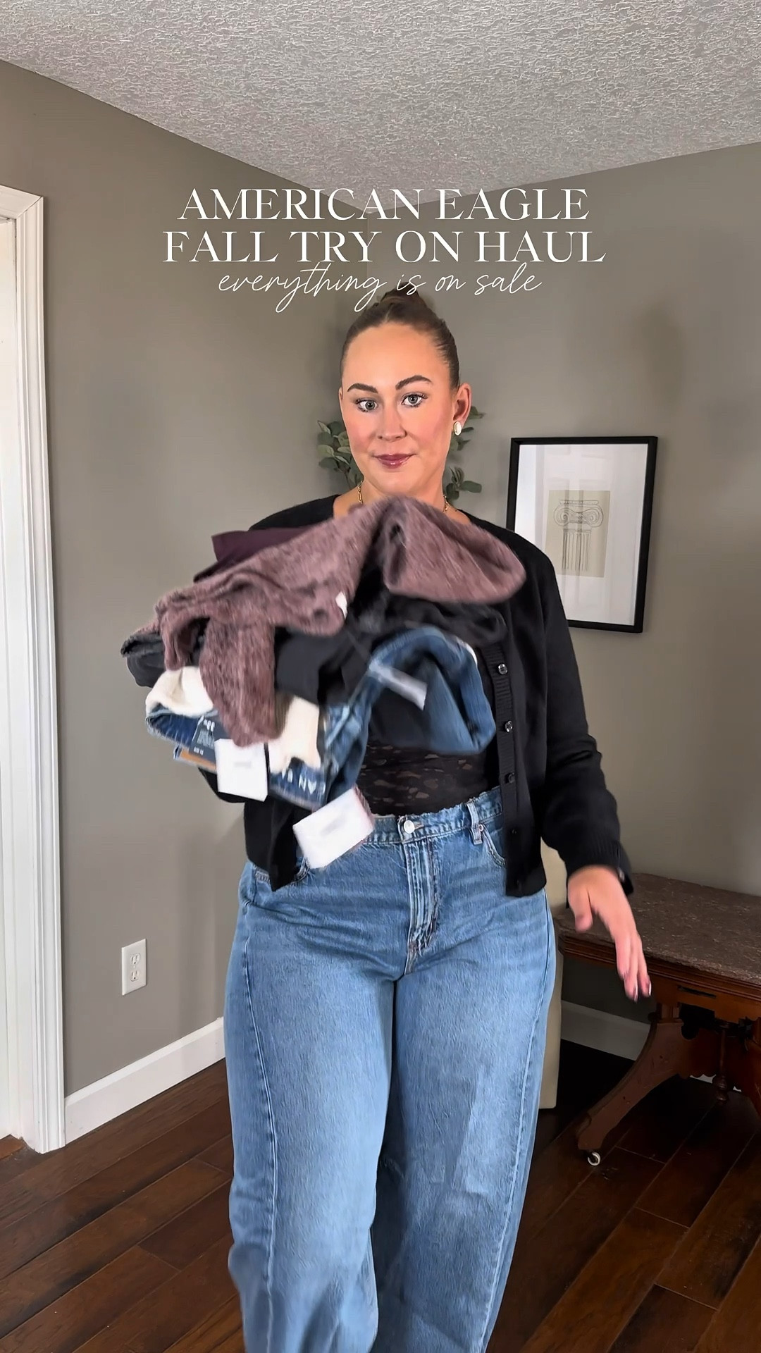 American Eagle try on haul - use code: LTKFALLSALE for $$ off your order!! Wearing large tops and 16 in jeans 👏 

American eagle jeans
Fall outfits
American eagle outfitters
Plus size jeans 
Casual style

#LTKFallSale