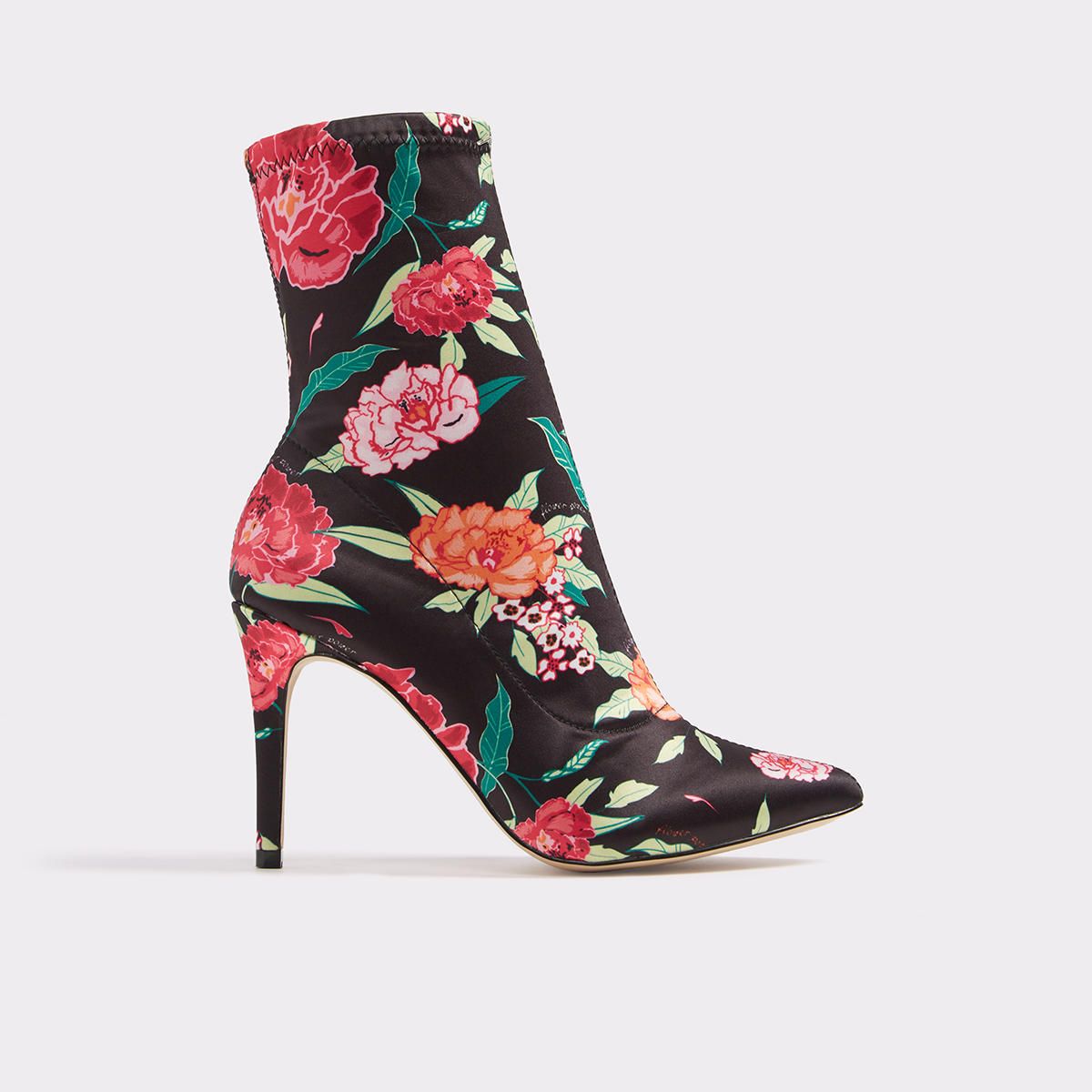 Floraly Black Print Women's Boots | Aldo Shoes (US)