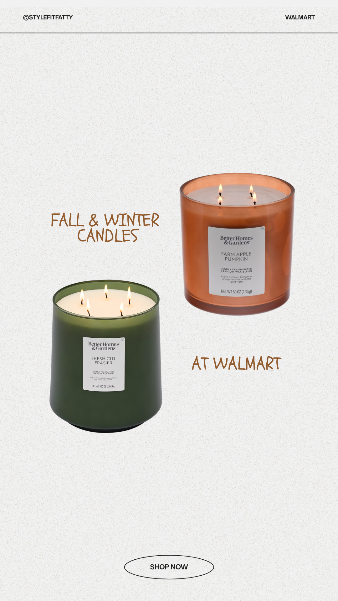 The best smelling candles for the fall and winter time! I love how cozy candles make our home feel!!! #walmarthome #fallscents #wintercandle 

 #LTKselfcare #LTKSeasonal #LTKHome
