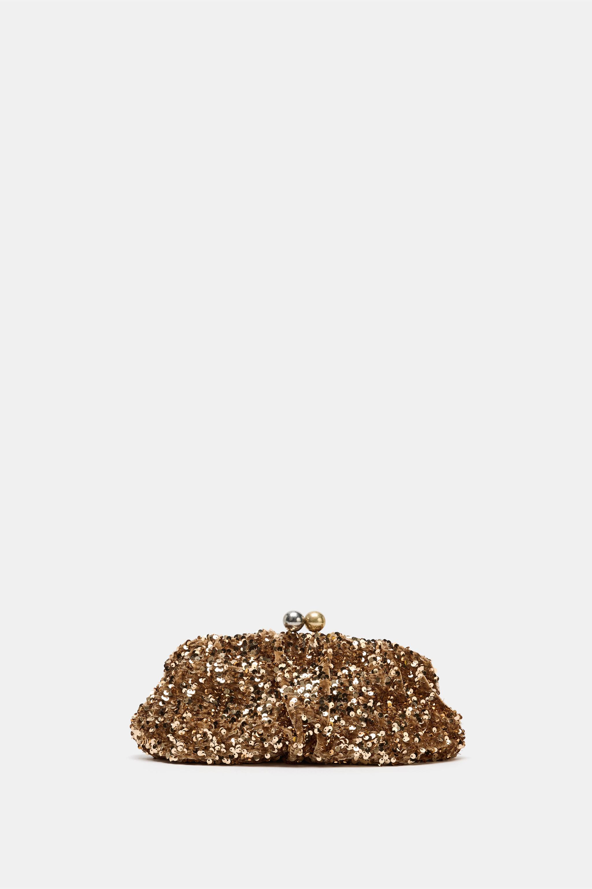 SEQUIN CLUTCH BAG | Zara UK