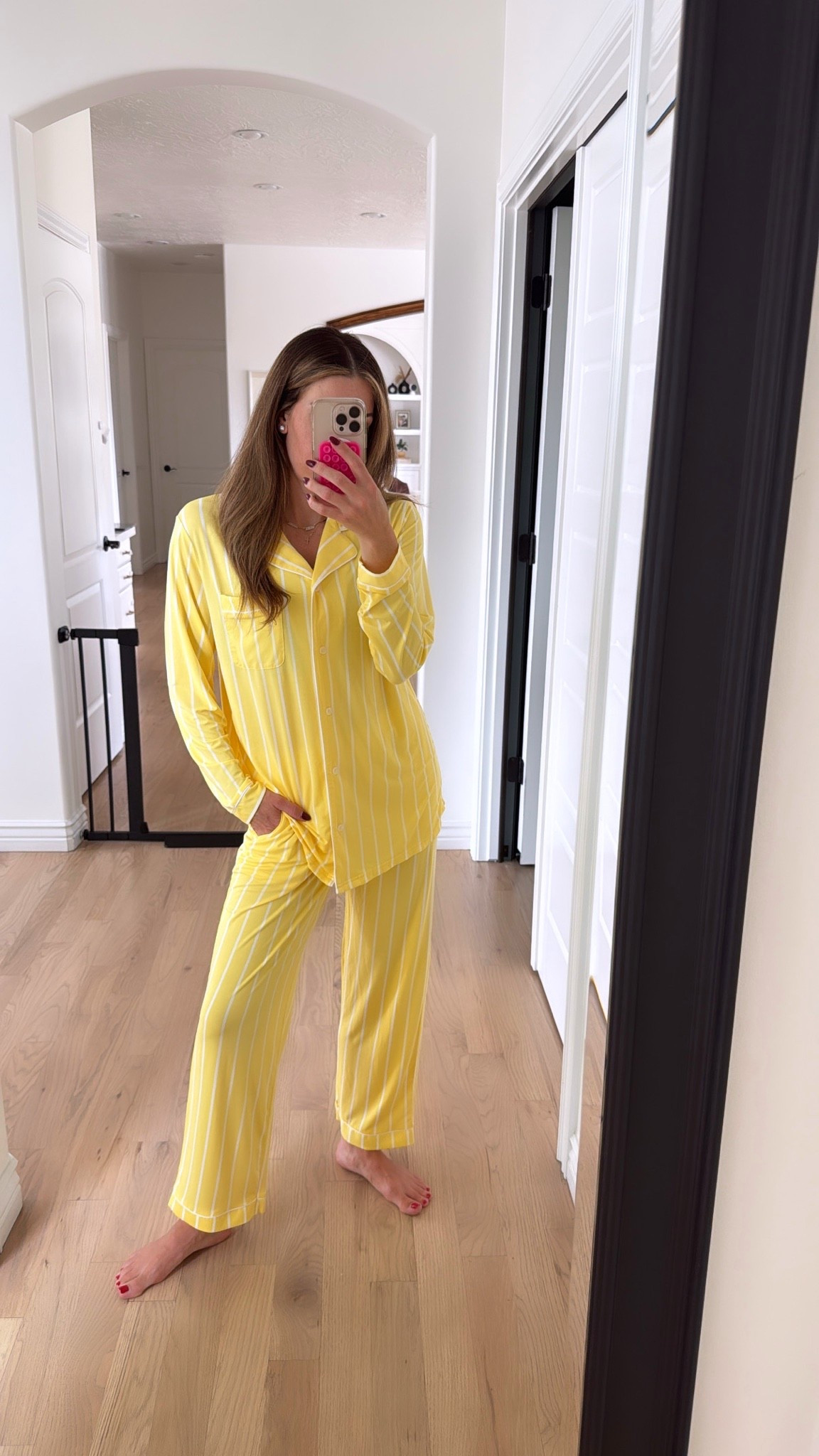Summer pj’s for post breast & abdominal surgery! ☀️🍒 #summer #pajamas #loungewear #recovery #surgery￼