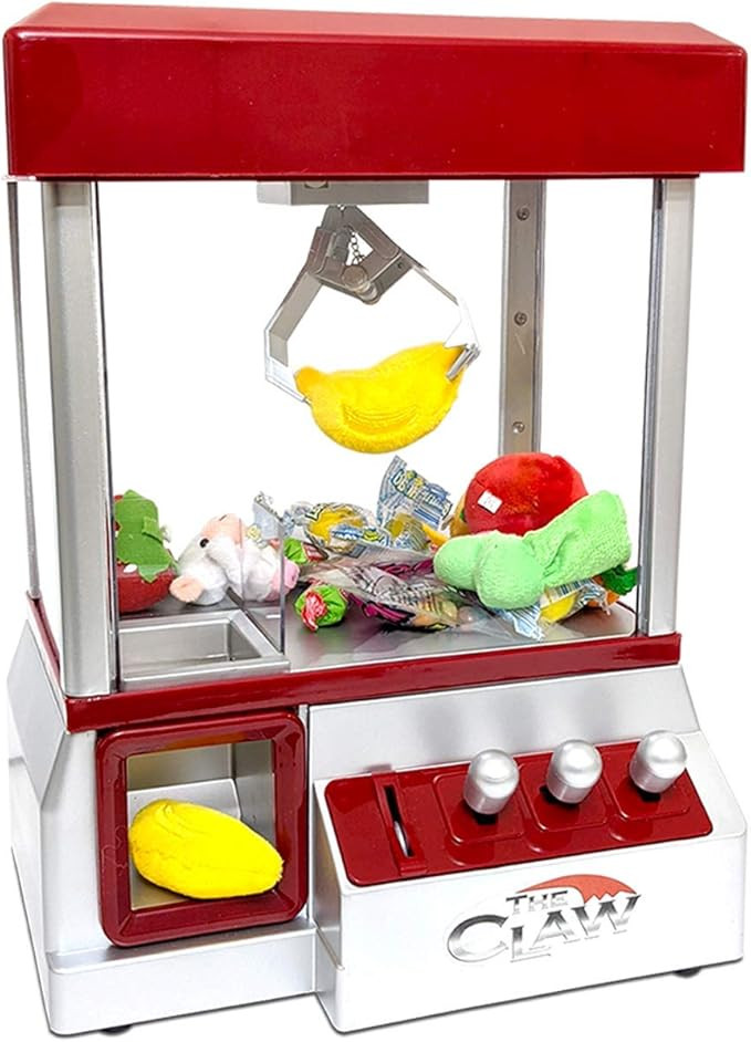 Electronic Arcade Claw Machine Mini Candy Prize Dispenser Game With Sound | Amazon (US)