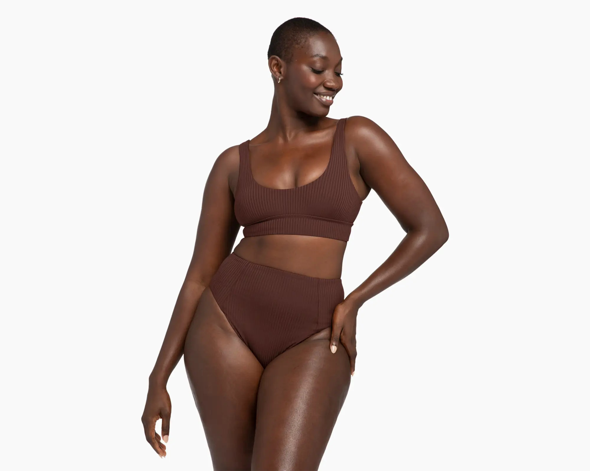 Sienna High Waist Full Cut Bottom | Vitamin A Swim