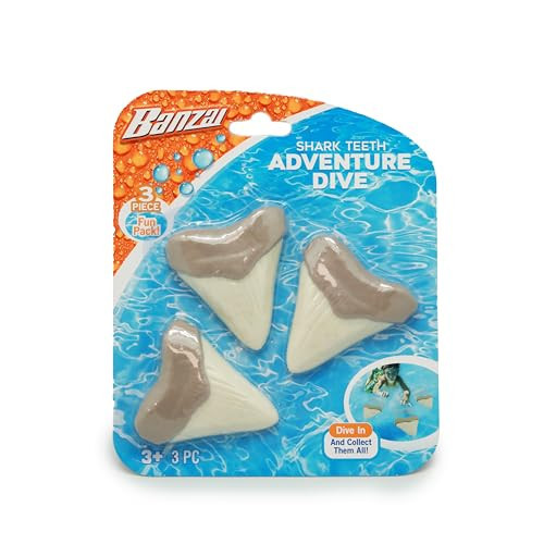 BANZAI Adventure Shark Teeth Dive Toy for Pool and Water - 3 Pack | Amazon (US)