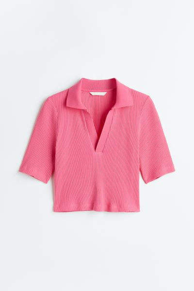 Collared Ribbed Top | H&M (US + CA)