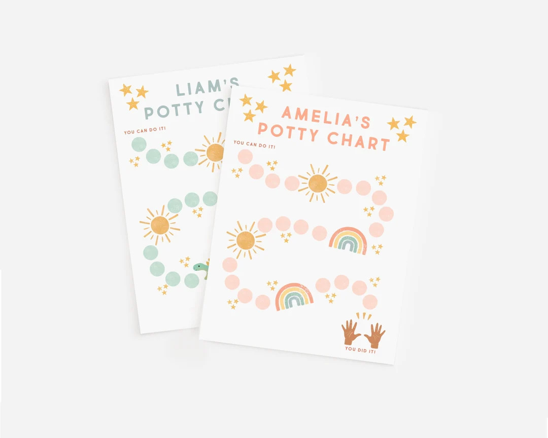 Editable Potty Chart Potty Training Chart Custom Sticker Chart Potty Training Printable Reward Ch... | Etsy (US)