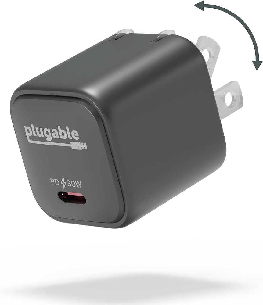 Plugable 30W USB-C GaN Charger – MagSafe-Compatible, Fast Charging for iPhone, iPad, Galaxy & U... | Amazon (US)