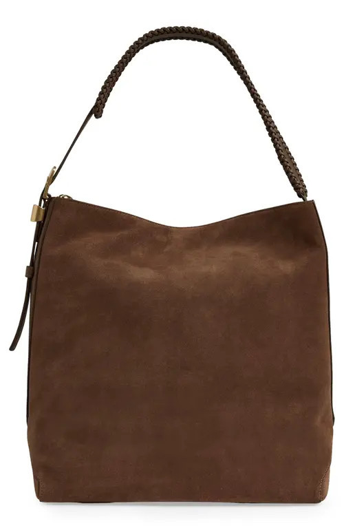 Reiss Shiba Suede Hobo Bag in Rust at Nordstrom | Nordstrom
