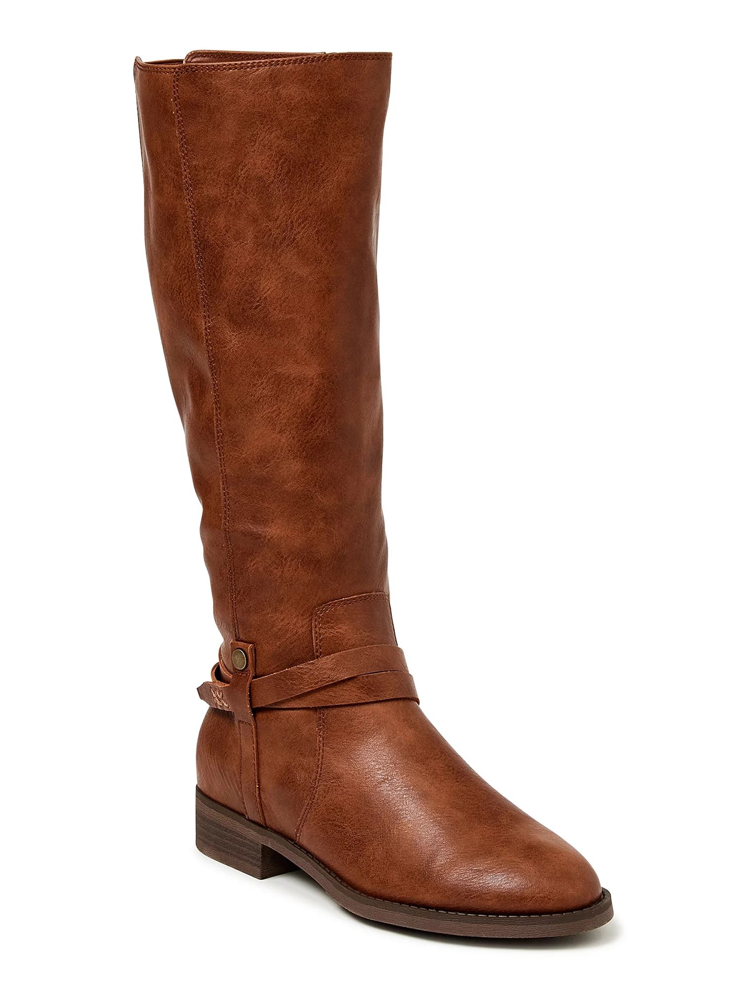 Time and Tru Women's Riding Boot (Wide Width Available) - Walmart.com | Walmart (US)