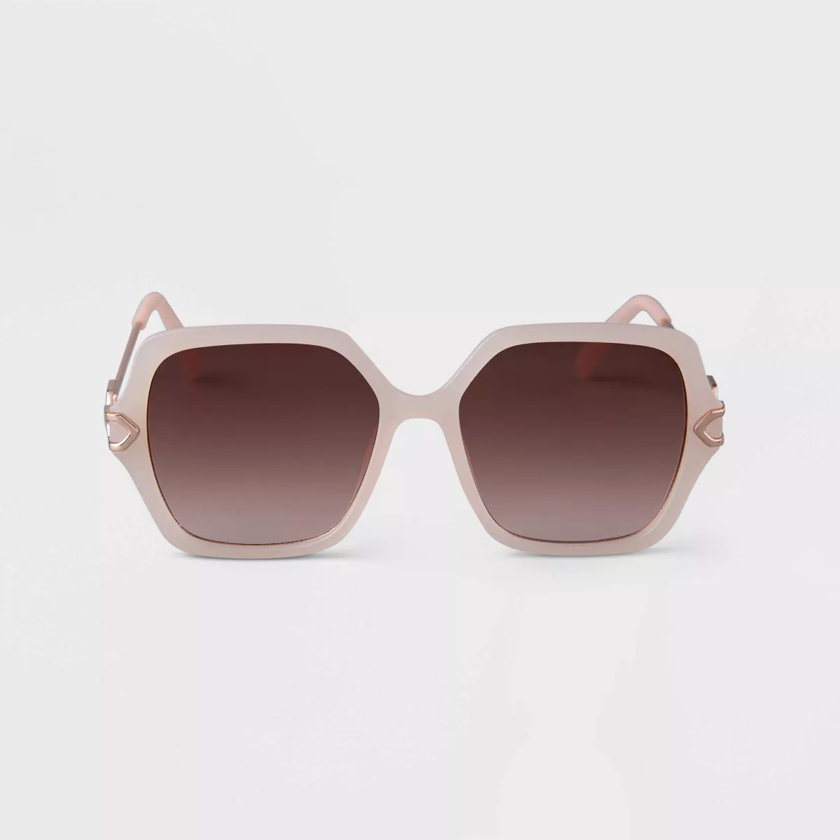 Women's Oversized Square Matte Sunglasses - A New Day™ Ivory | Target