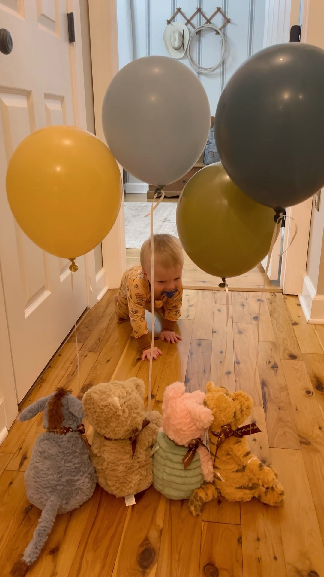 We started a fun birthday tradition for our baby on his first birthday with him waking up to his favorite vintage Winnie the Pooh stuffed animals set and balloons; he loved it! Each year we will use his new favorite characters with the balloons to wake up to ❤️ linking the Winnie the Pooh toys and balloons we used here from Amazon  

#LTKBaby #LTKKids #LTKParties