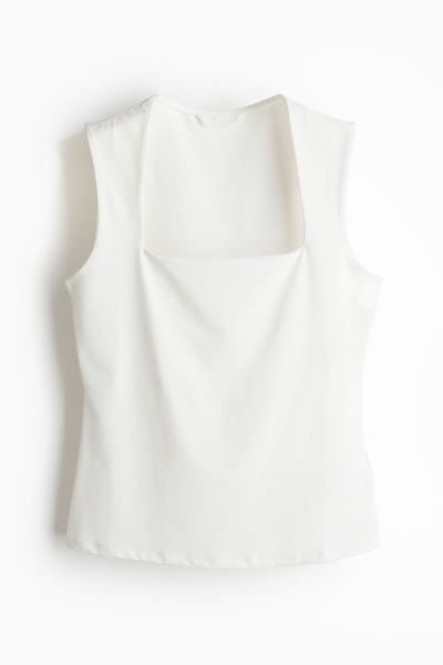Square-neck jersey top | H&M (UK, MY, IN, SG, PH, TW, HK)