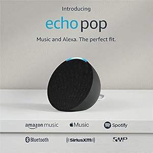 Introducing Echo Pop | Full sound compact smart speaker with Alexa | Charcoal | Amazon (US)