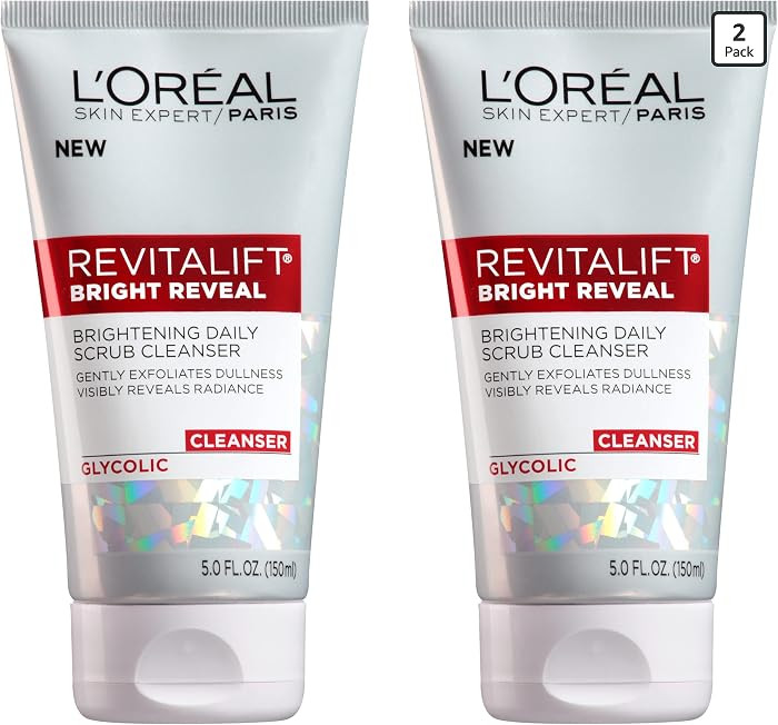 L'Oreal Paris Revitalift Bright Reveal Anti-Aging Facial Cleanser with Glycolic Acid 5 fl. oz (Pa... | Amazon (US)