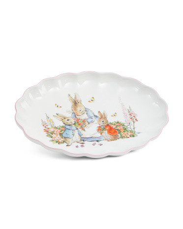 14x10 Classic Scalloped Oval Platter | TJ Maxx