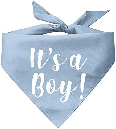 It's A Boy Or It's A Girl Gender Reveal/Baby Announcement Dog Bandana | Amazon (US)