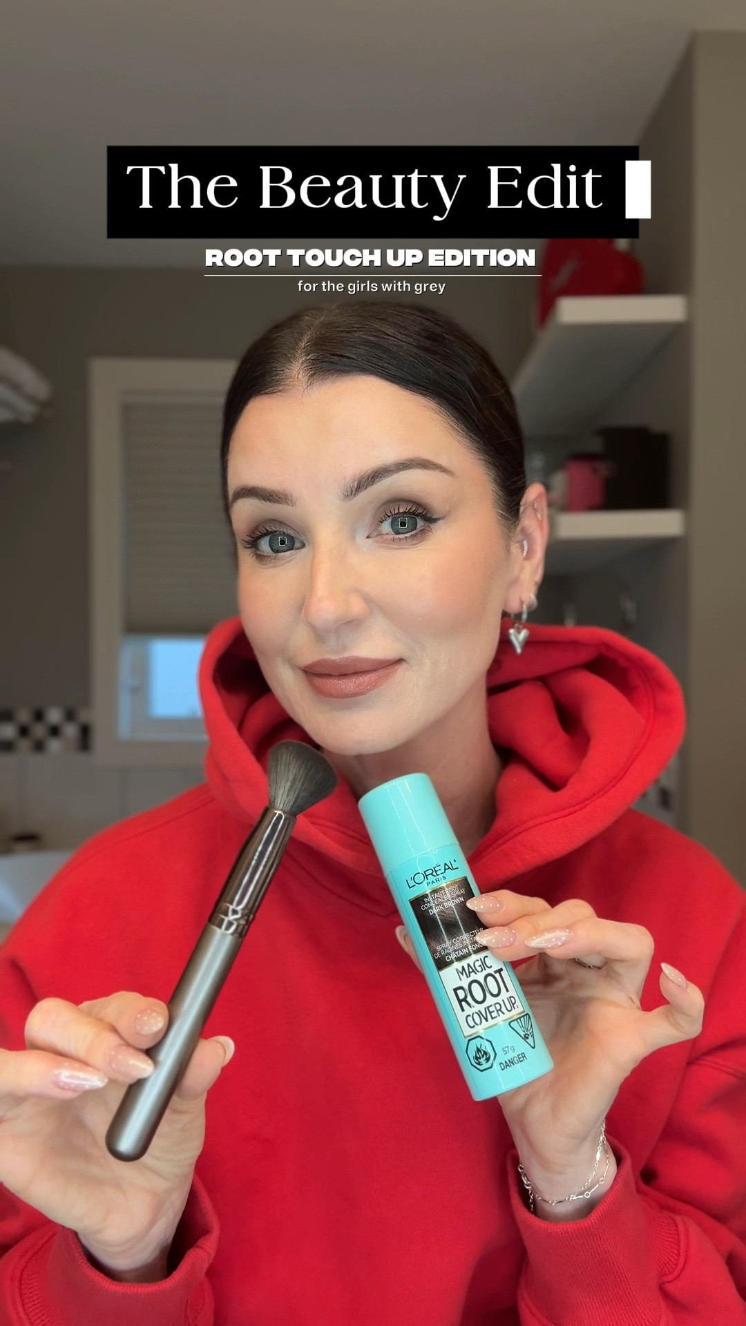 Back with another Beauty Edit - Hair edition…and today we’re talking about the one thing that tries to expose me every 3–4 weeks… the greys. ✨

I’m in between colours and, the roots are rooting!
Here is what over been doing for years! 
I like the L’Oréal Paris Magic Root Cover Up because it fixes me up in literally seconds.

It blends seamlessly into my dark hair, doesn’t feel crunchy, doesn’t rub off, and buys me that extra week (or two 👀) until I head to my stylist ( me & bestie ) 

This is the best way…in my opinion, to apply it! It works like a charm! 



#LTKOver40 #LTKBeauty