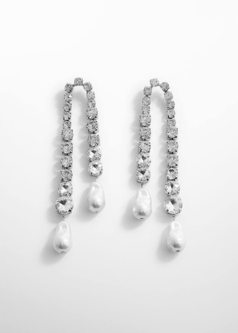 Pendant crystals earrings -  Women | Mango USA | MANGO (US)