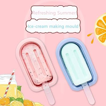 FANXIYA 8 Pieces Ice Lolly Moulds with Sticks, Mini Silicone Ice Cream Maker, Reusable Chocolate ... | Amazon (UK)