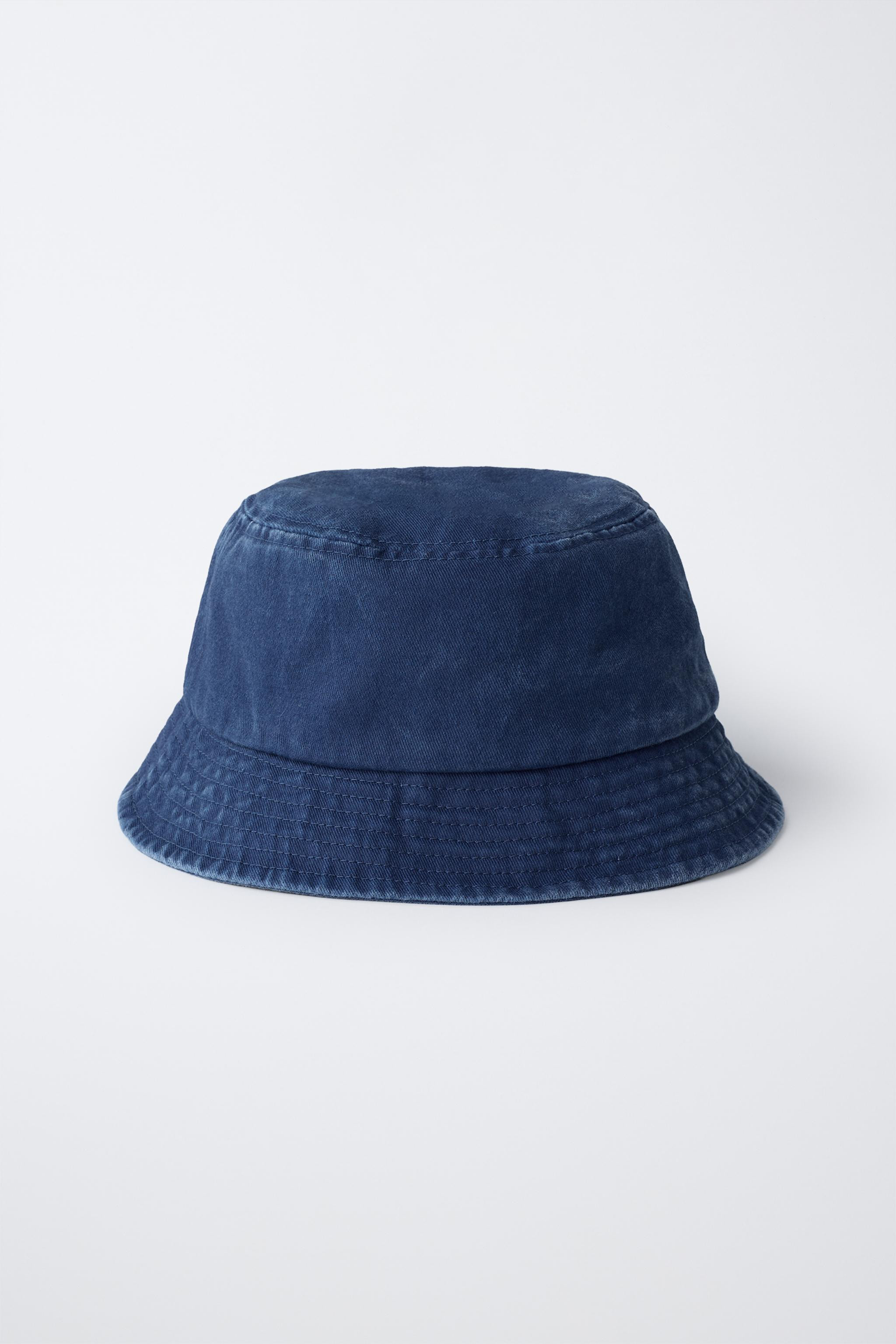 CONTRAST STITCH BUCKET HAT | Zara US