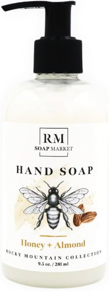 Honey Almond Hand Soap with Moisturizing Natural Formula for Kitchen or Bathroom, Rich and Creamy... | Amazon (US)
