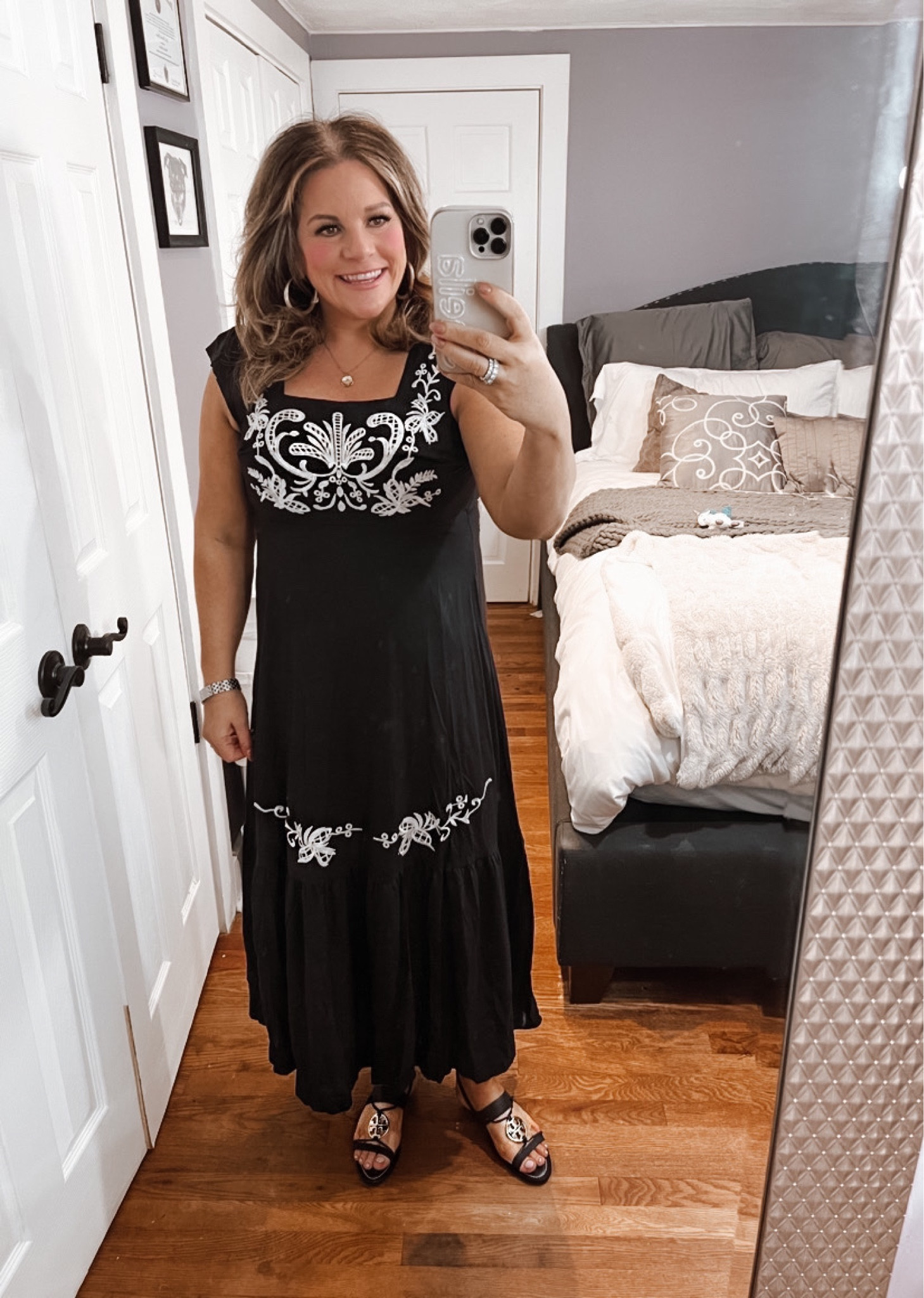 Where do I even begin with this dress?!
The beautiful embroidery, the light weight fabric, the beautiful square neckline or the fact that it is less than $20.
This is a dress that I absolutely would have expected to pay up for. However, it’s a total steal. Fits true to size. Wearing a medium here.
Easter dress, vacation outfits

#LTKFestival #LTKwedding #LTKSeasonal