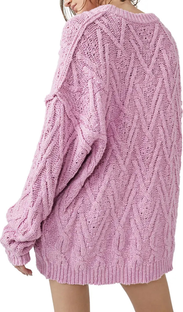 Isla Cable Stitch Tunic Sweater | Nordstrom