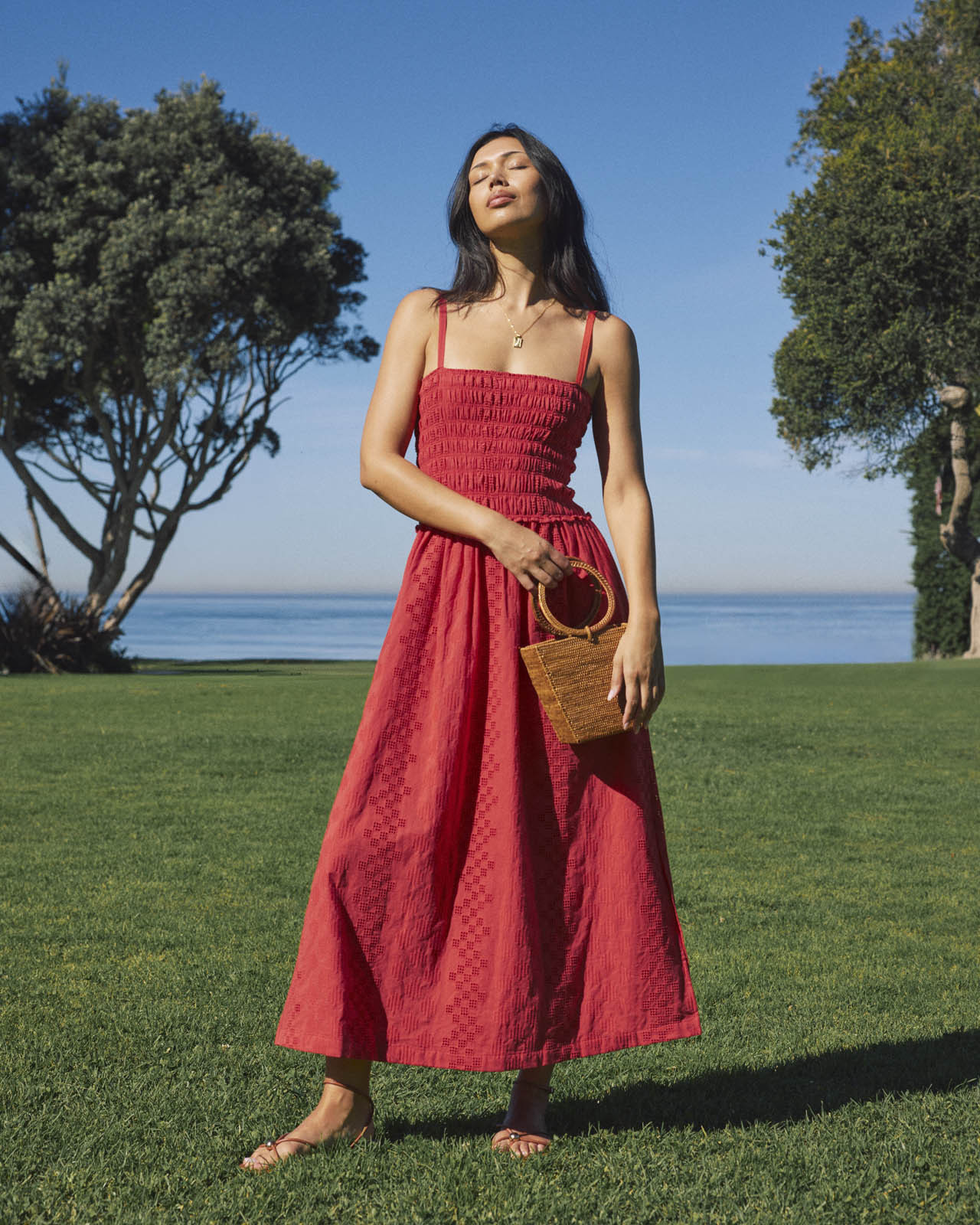 Splendid - Kenzie Eyelet Dress - Lead | Splendid
