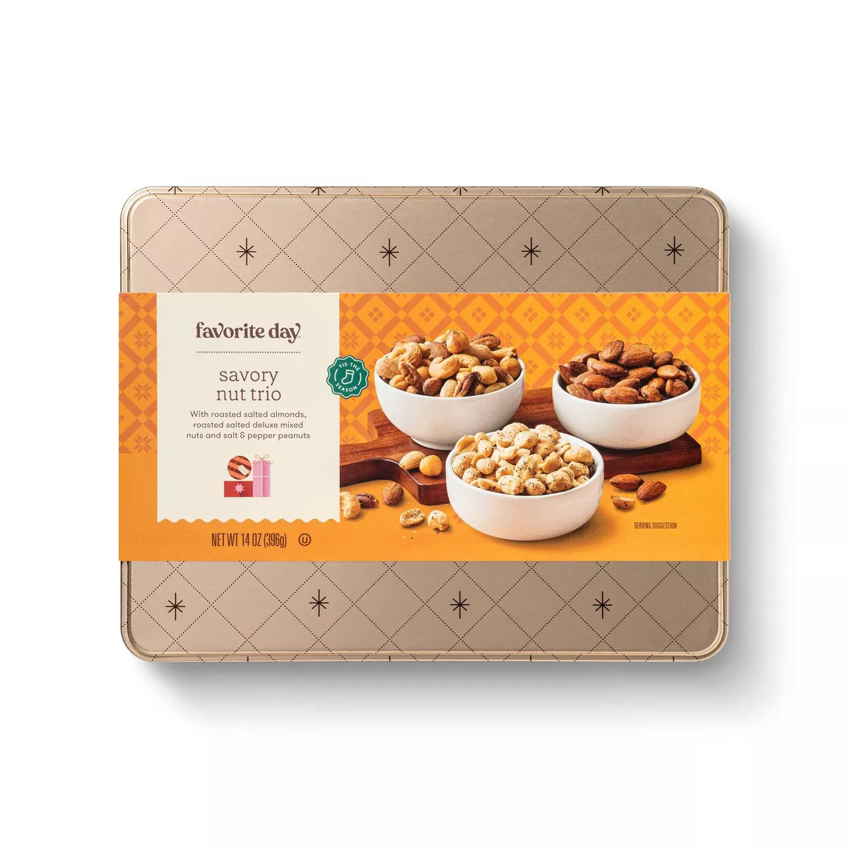 Holiday Savory Nut Trio Tin - 14oz - Favorite Day™ | Target