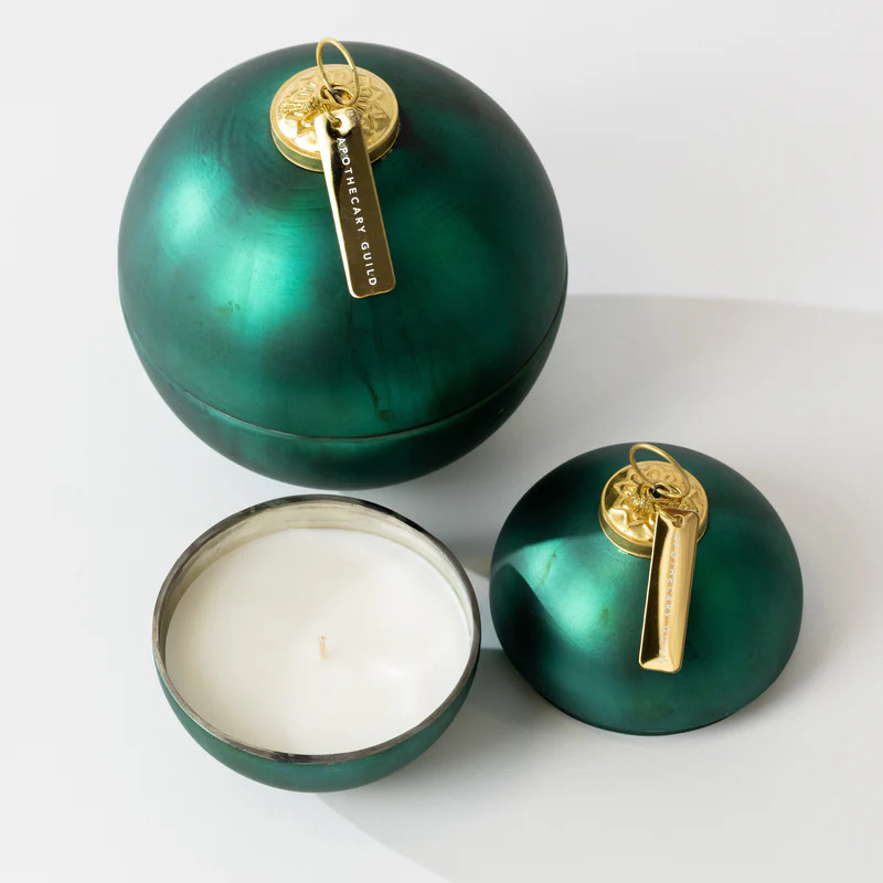 Green Ornament Ball Scented Candle | Modern Locke