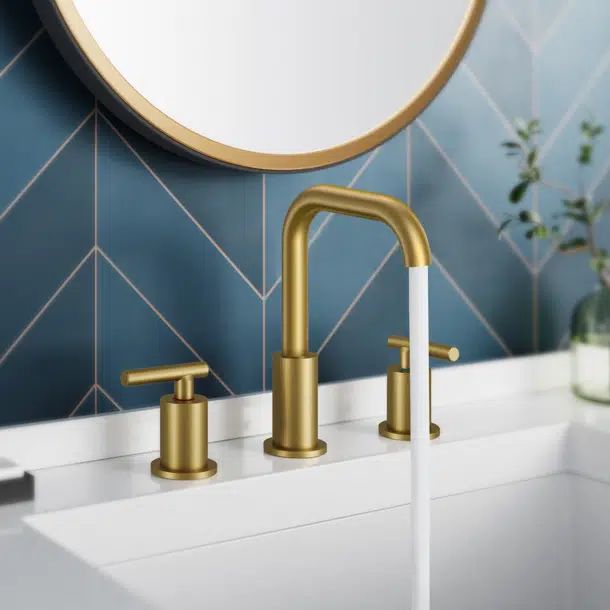 Nicoli Widespread Bathroom Faucet 3 Hole, 2-handle Bathroom Sink Faucet | Wayfair North America