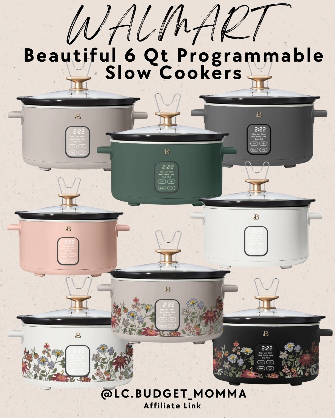 Beautiful by Drew Slow Cookers all on sale right now! Under $55! 

#crockpot #slowcooker #sale #walmart #walmartfinds #walmarthaul #walmartdeals #kitchen #kitchenappliances #cooking

#LTKGiftGuide #LTKfoodie #LTKSaleAlert